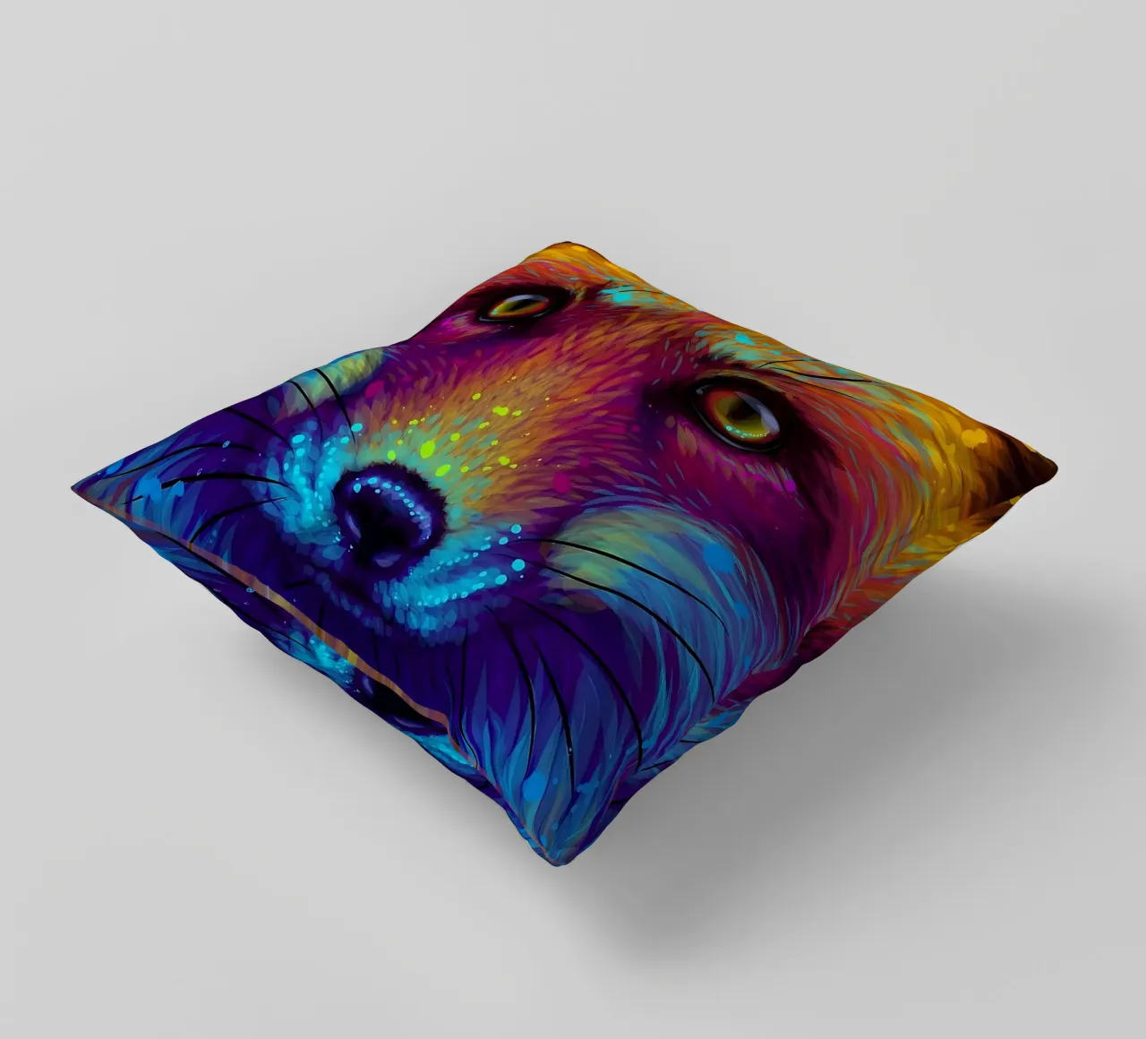 Volpe colorata cuscino da Delaplane