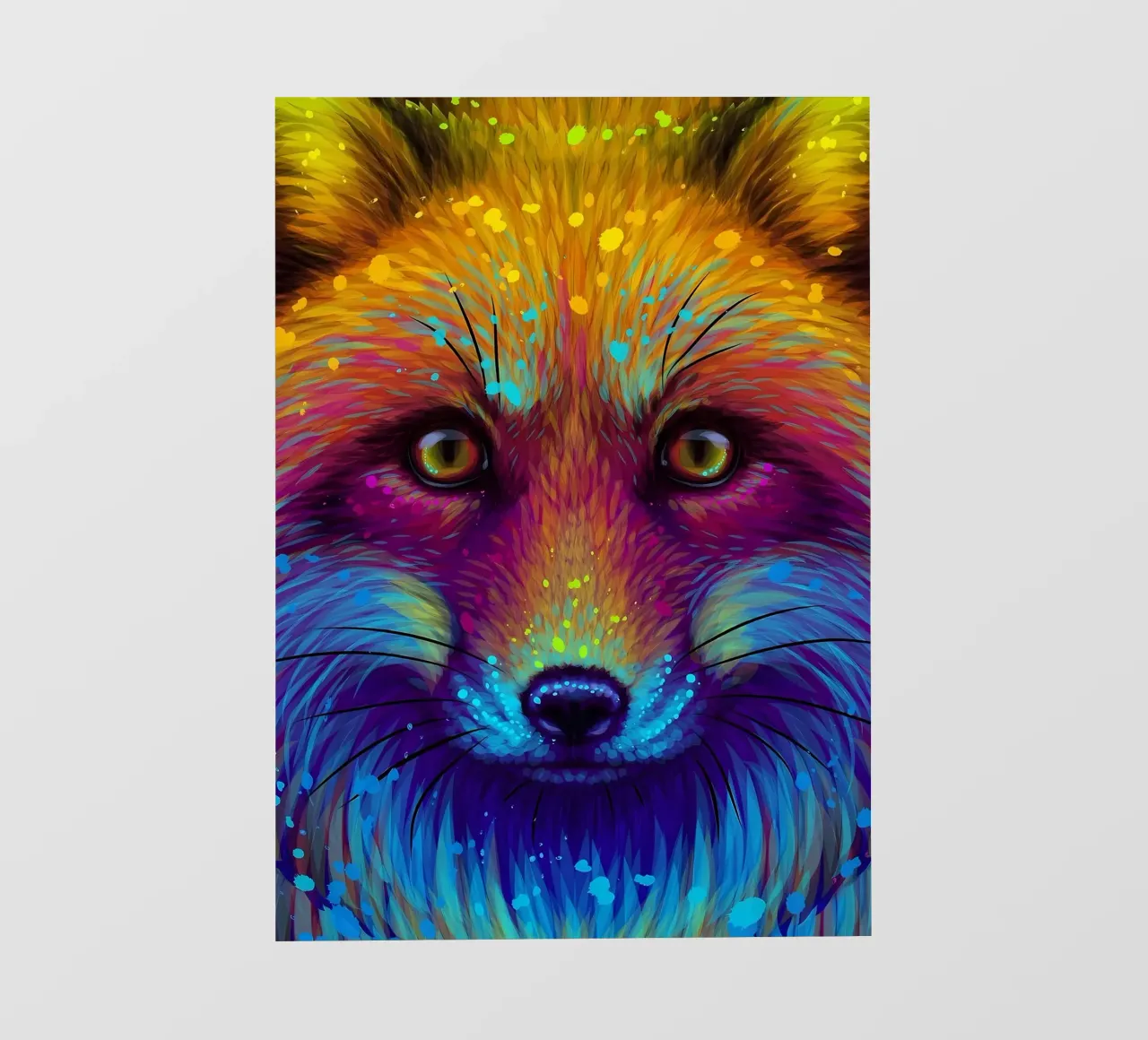 Volpe colorata pellicola backlit da Delaplane