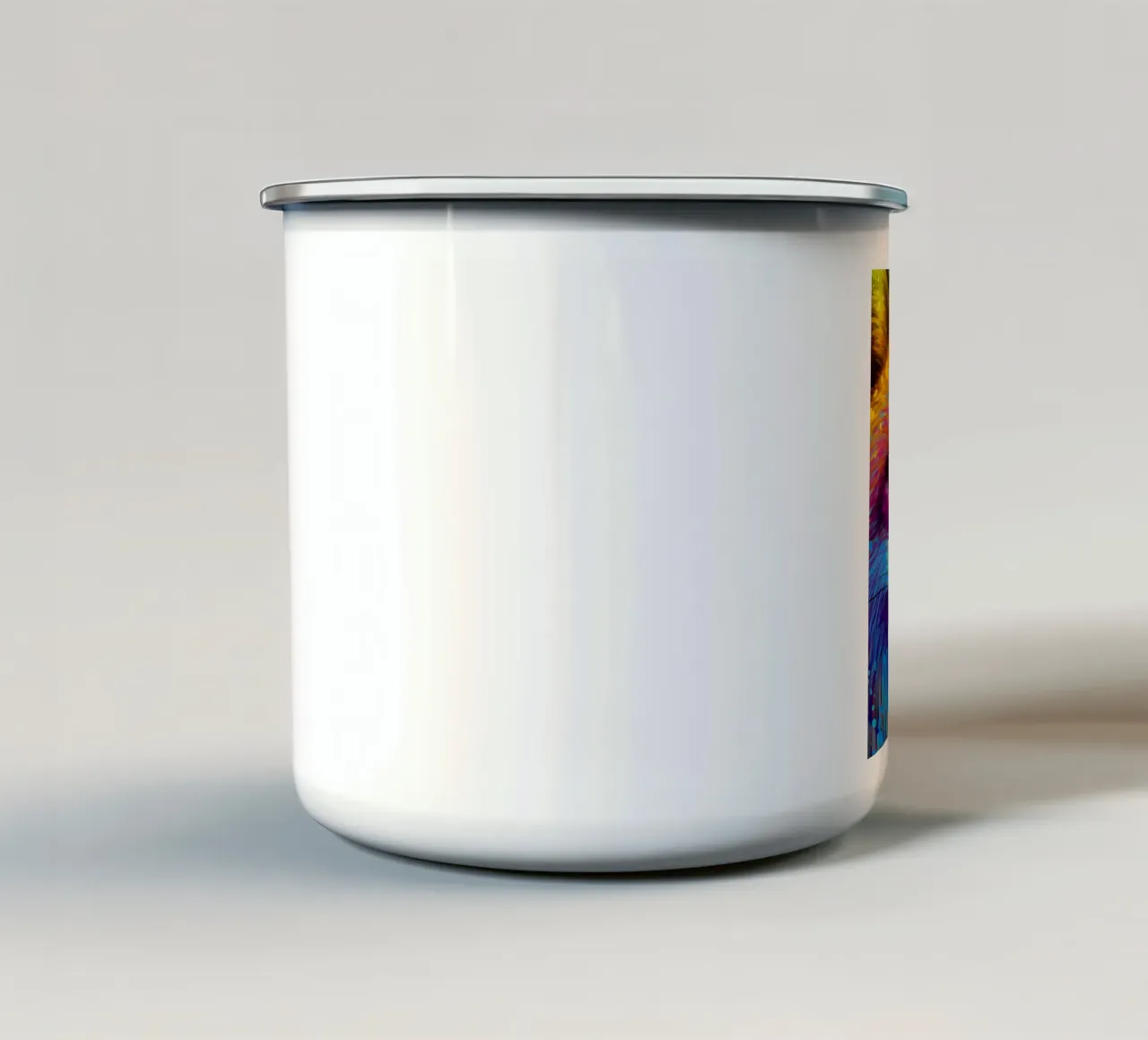 Renard coloré mug en émail de Delaplane