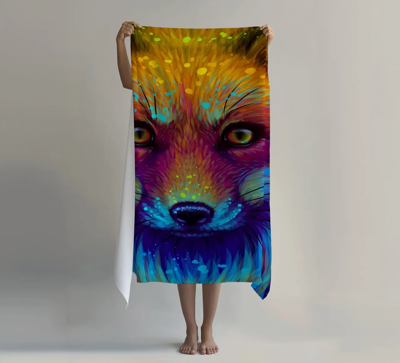 Volpe colorata telo mare da Delaplane