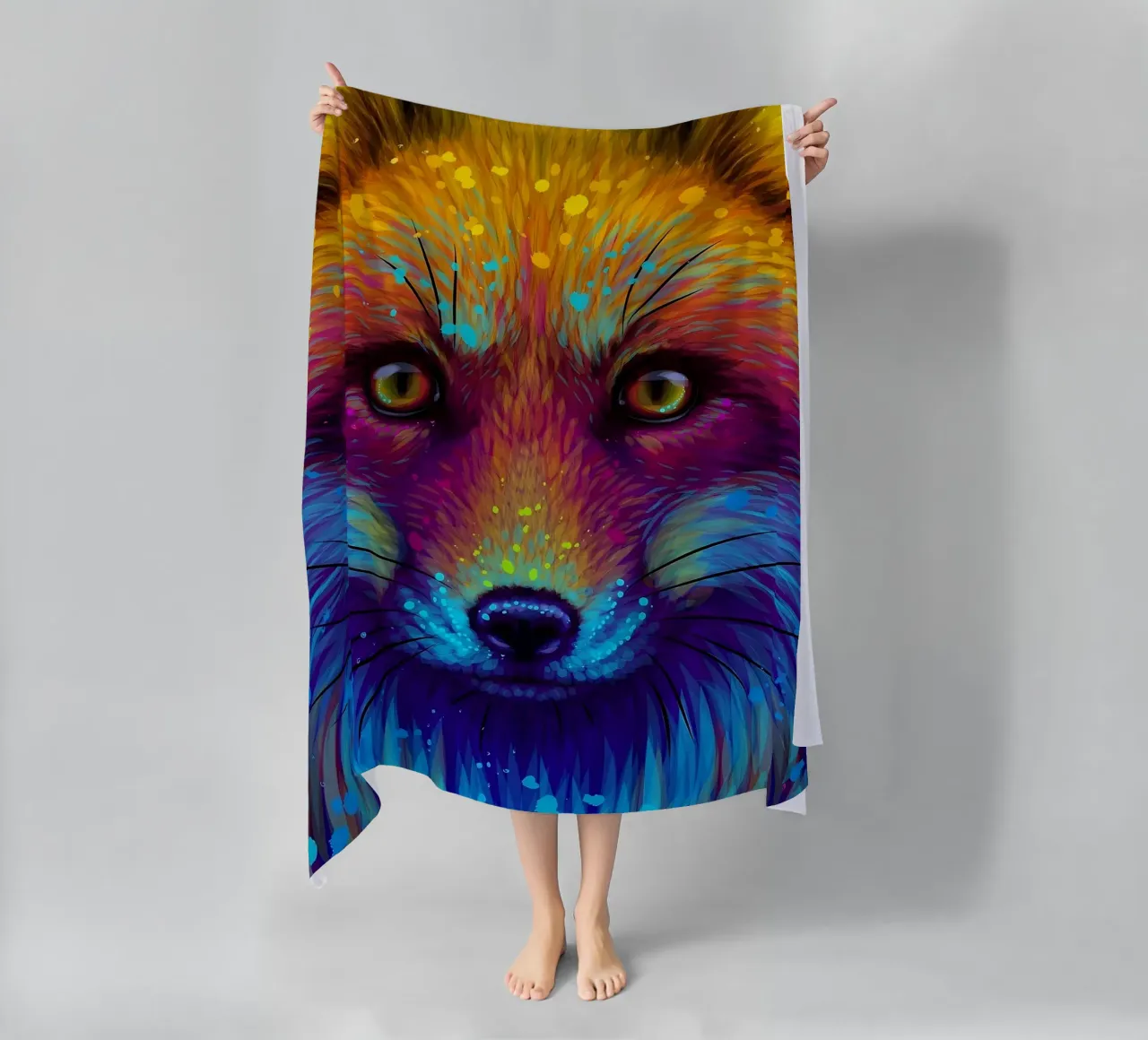 Volpe colorata telo mare da Delaplane