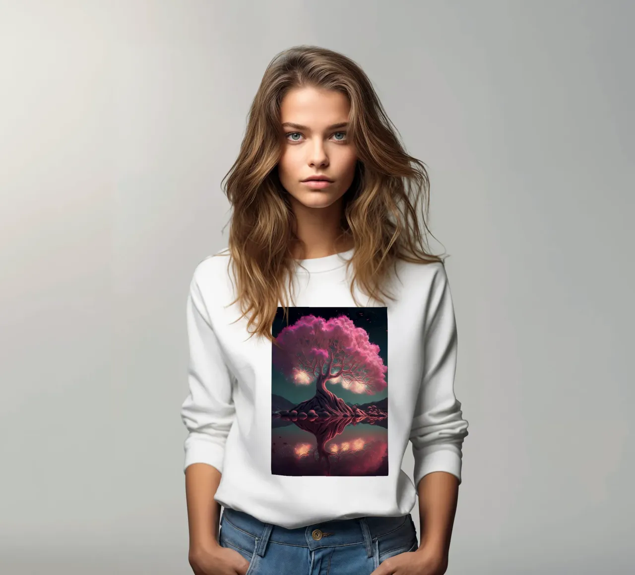 Albero dei ciliegi in fiore felpa da Mikesell