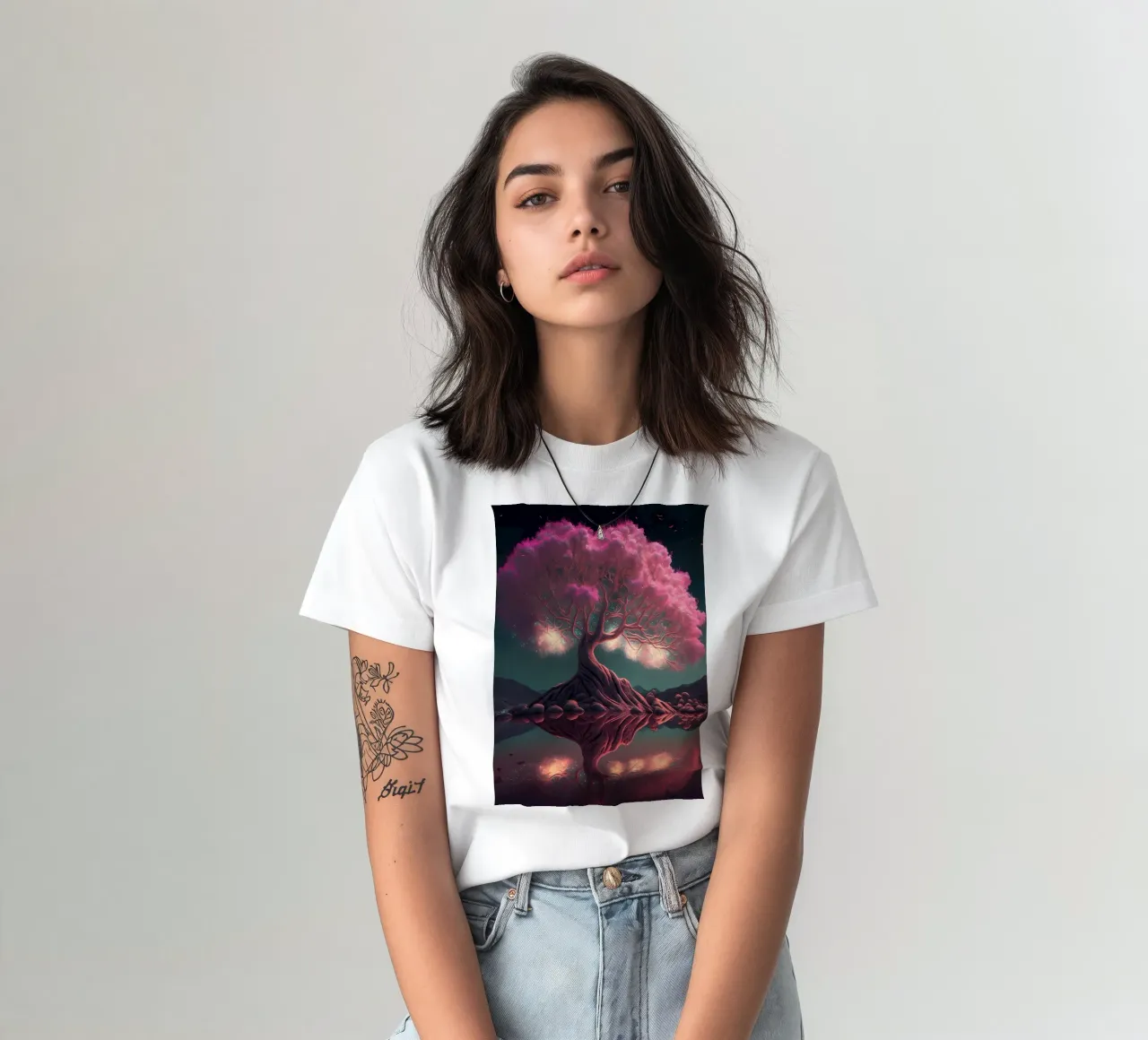 Albero dei ciliegi in fiore t-shirt da Mikesell