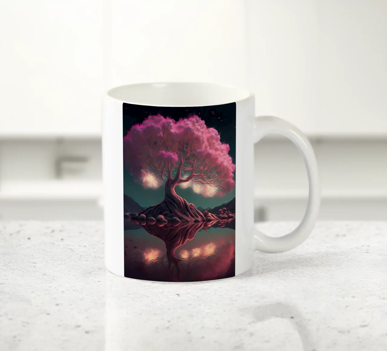 Albero dei ciliegi in fiore tazza in ceramica da Mikesell