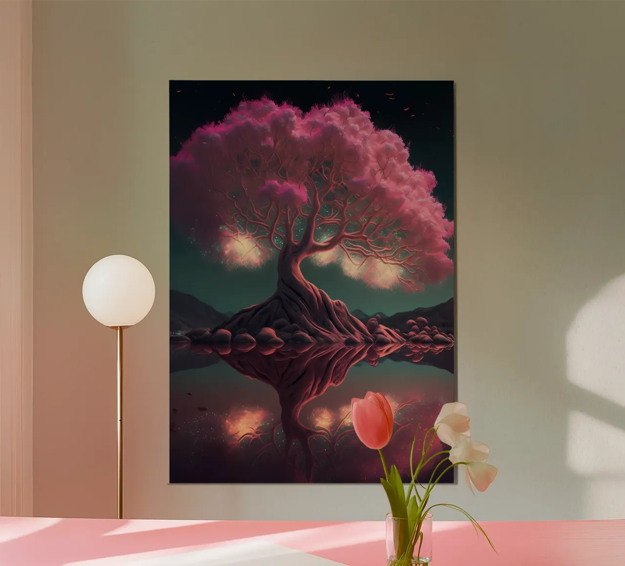 Albero dei ciliegi in fiore carta hahnemühle da Mikesell