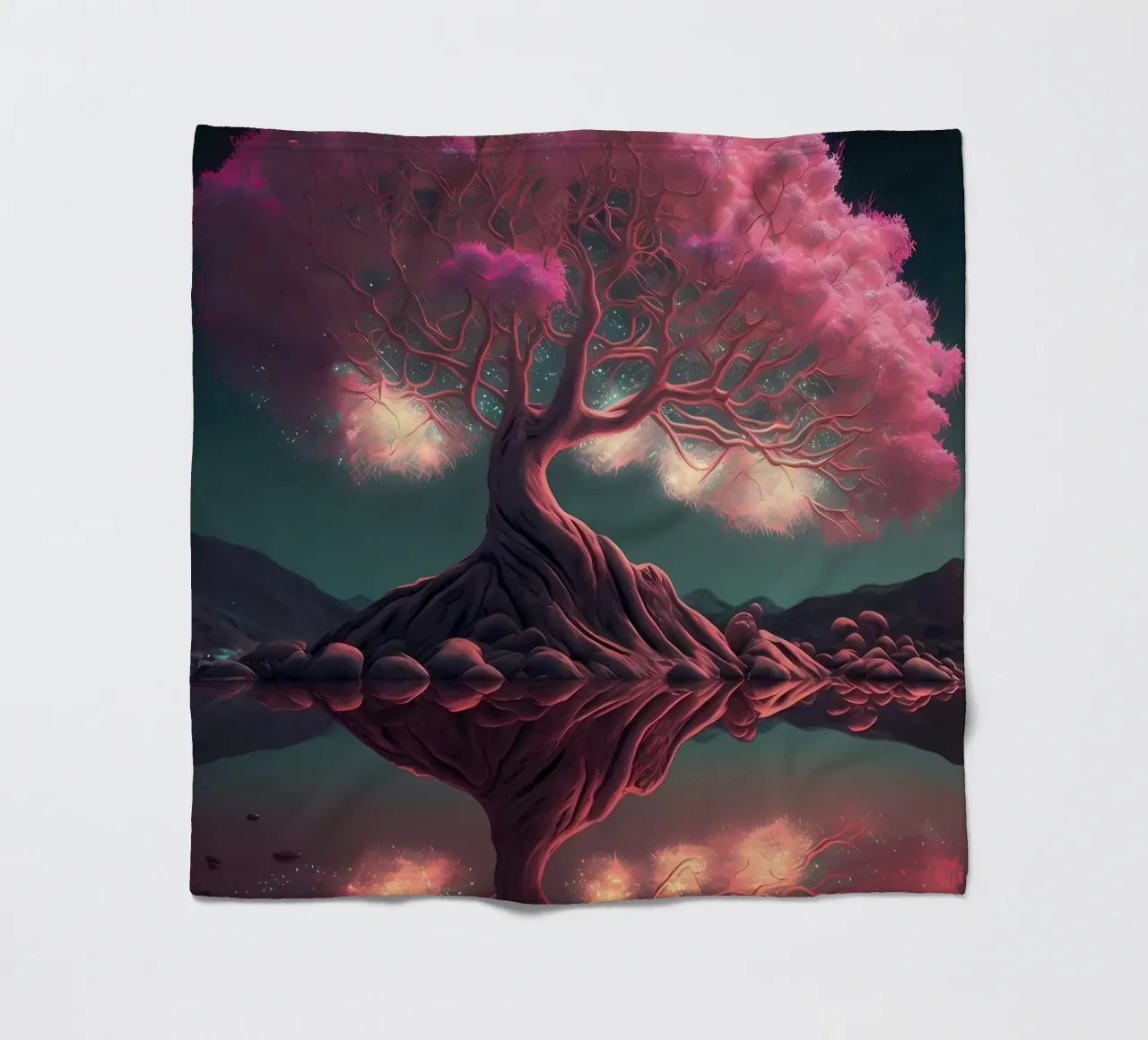 Albero dei ciliegi in fiore coperta in pile da Mikesell