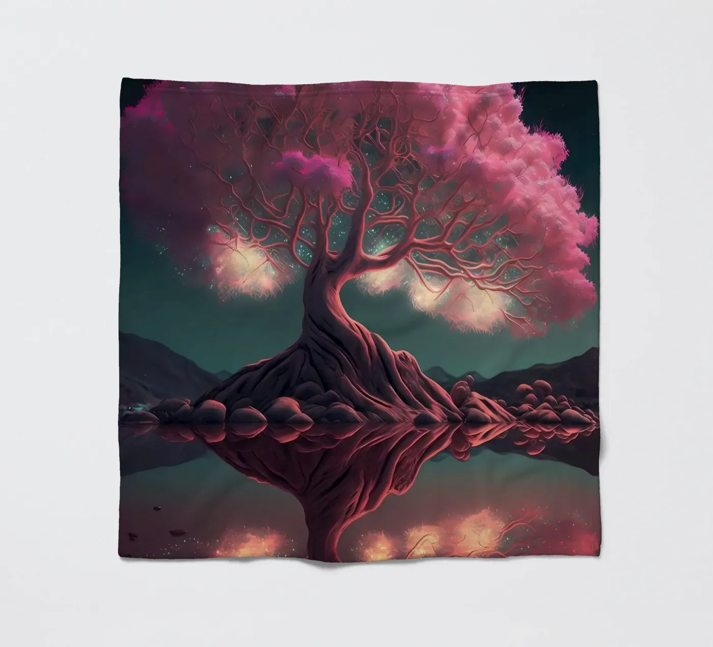 Kirschblütenbaum Fleecedecke von Mikesell