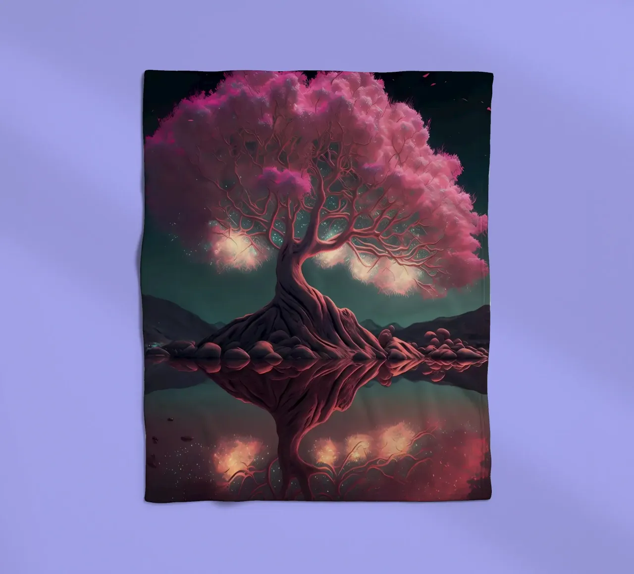 Albero dei ciliegi in fiore coperta in pile da Mikesell
