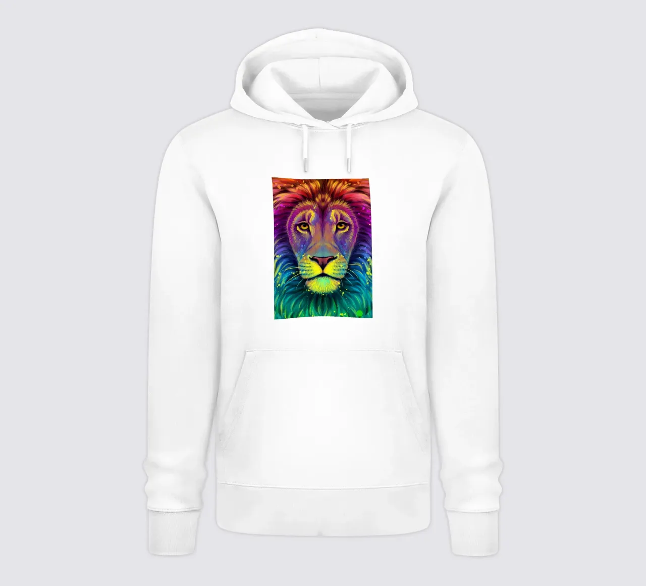 Leone colorato felpa con cappuccio da Delaplane