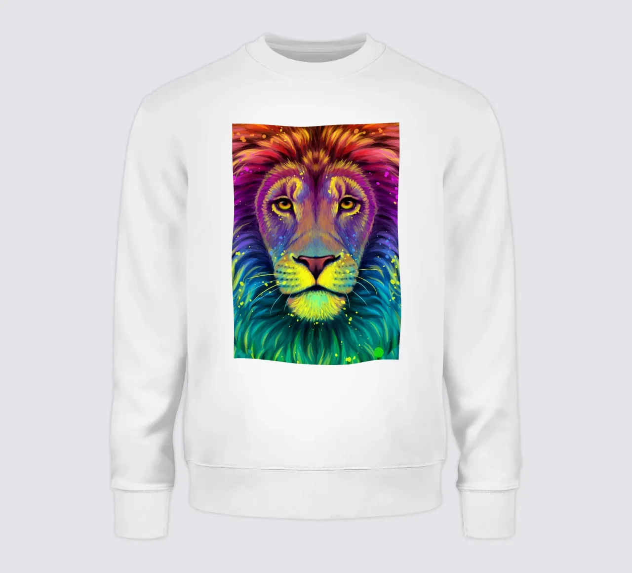 Leone colorato felpa da Delaplane