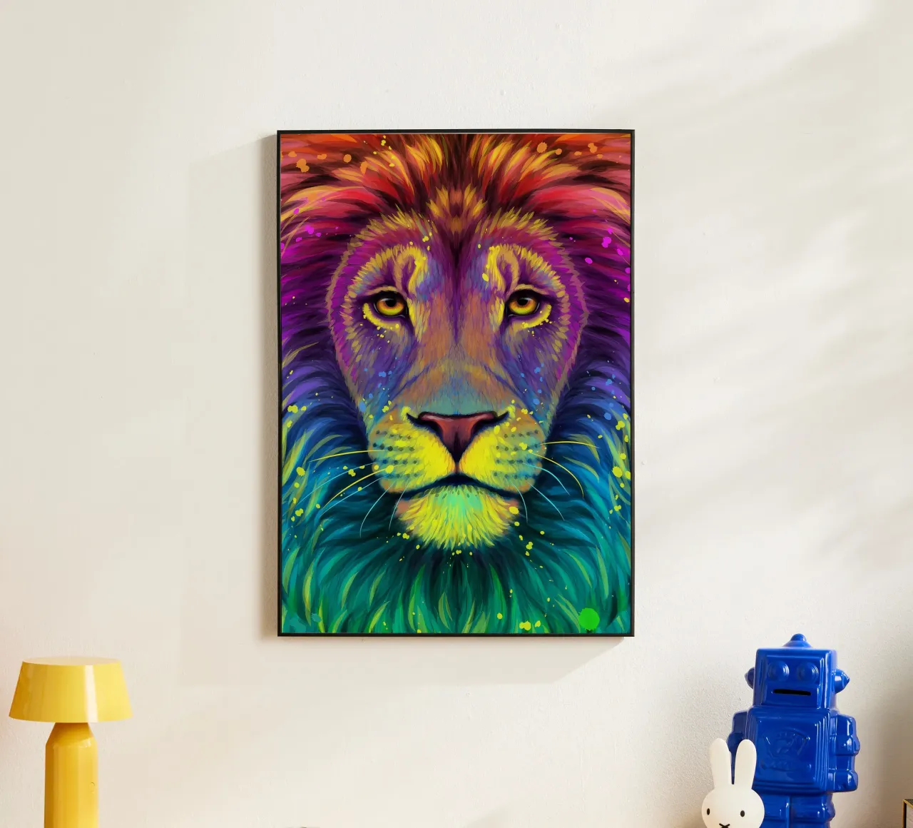 Leone colorato alluminio dibond da Delaplane