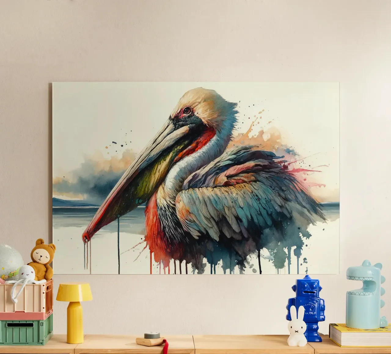 Souveräner Blick des Küstenwächters Acryl-Glas von Chromatic Fusion Studio