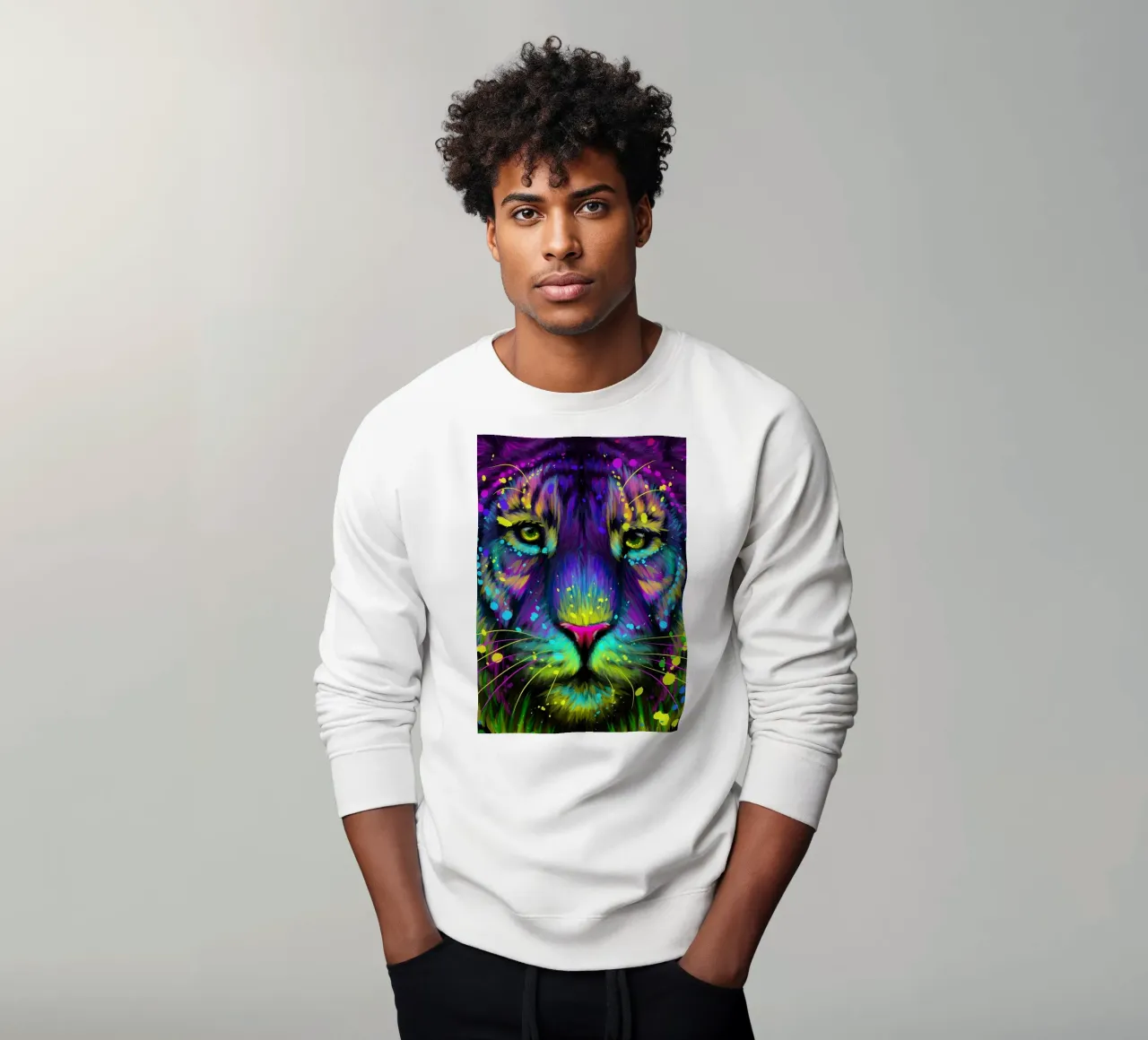 Tigre colorata felpa da Delaplane