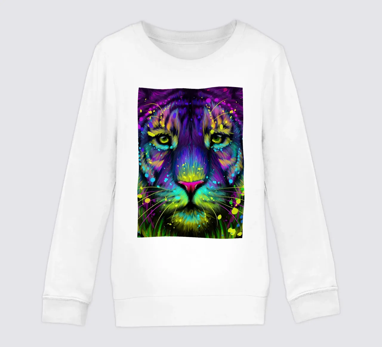 Tigre colorata felpa bambino da Delaplane