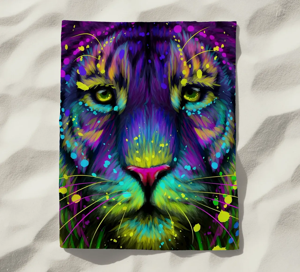 Tigre colorata telo mare da Delaplane