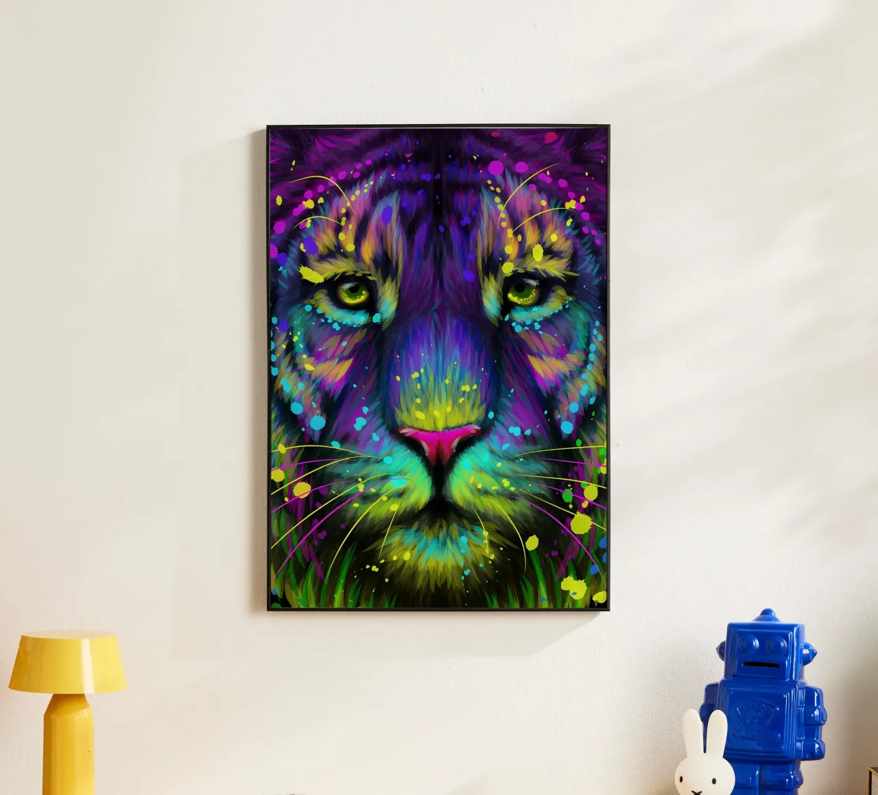 Tigre colorata alluminio dibond da Delaplane
