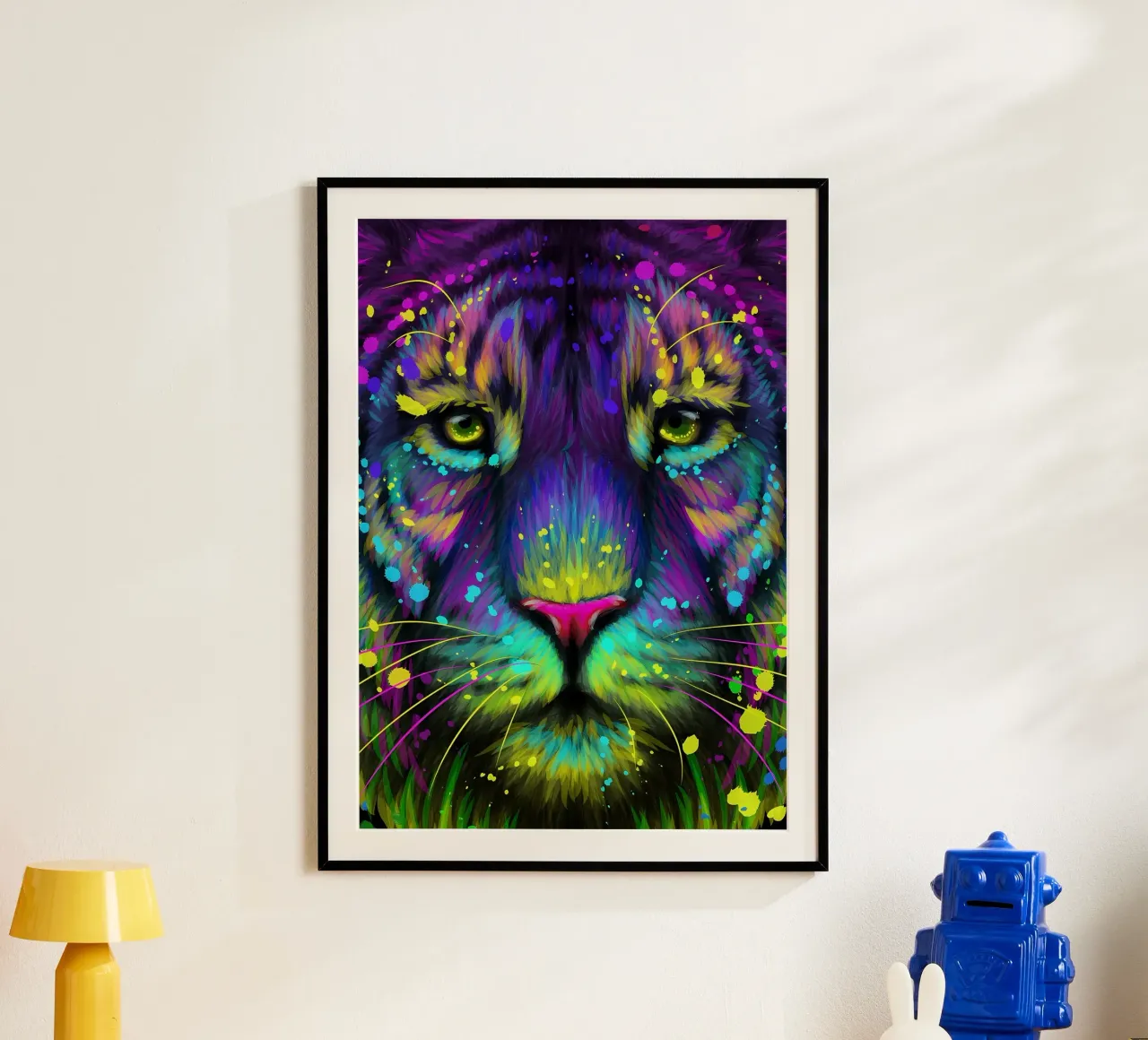 Tigre colorata carta hahnemühle da Delaplane
