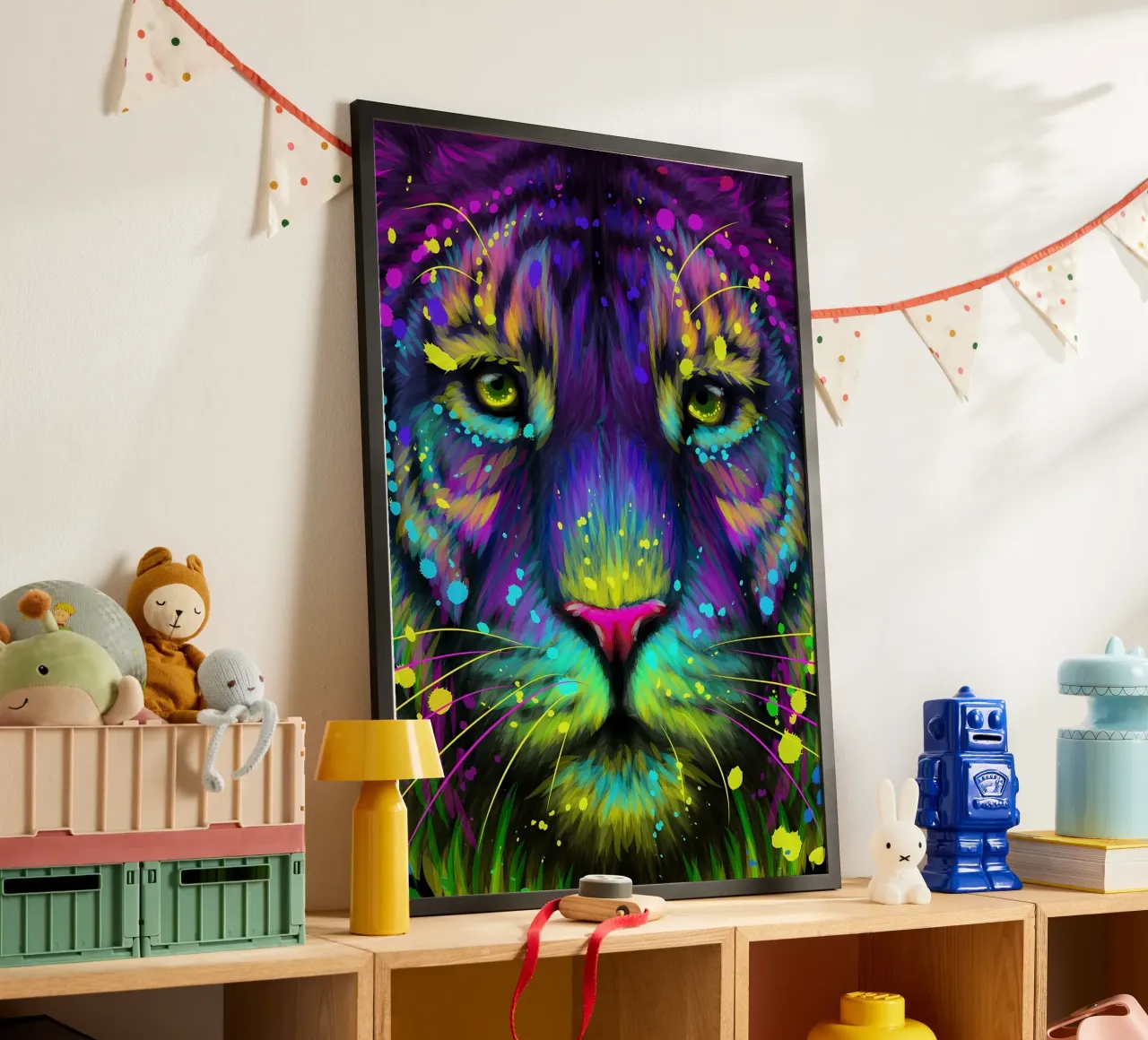 Tigre colorata carta hahnemühle da Delaplane