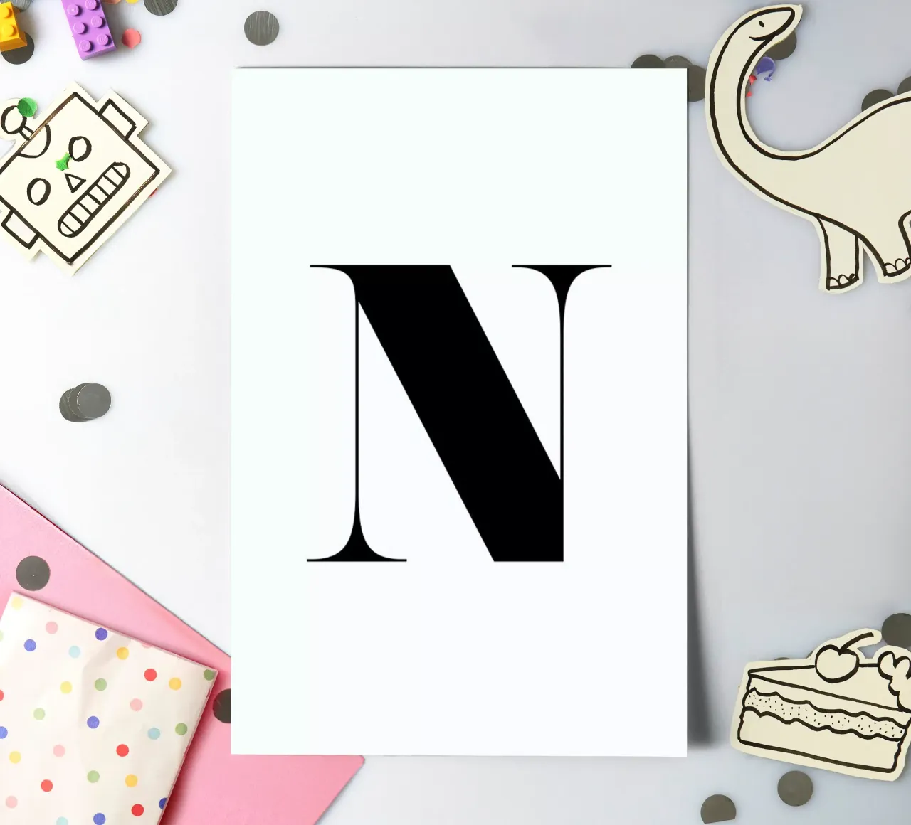 N sticker sheet by Mottos by Sinan Saydik