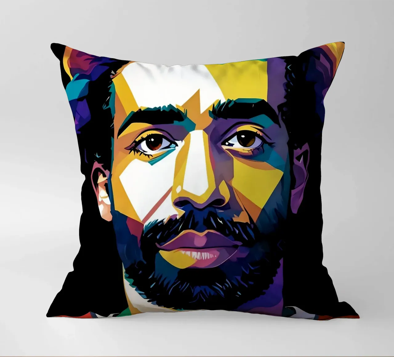 Ritratto di Mohammed Salah cuscino da BONANZA