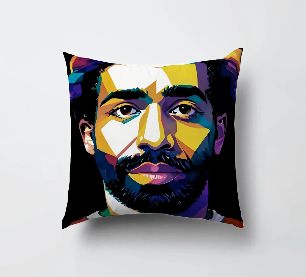 Ritratto di Mohammed Salah cuscino da BONANZA