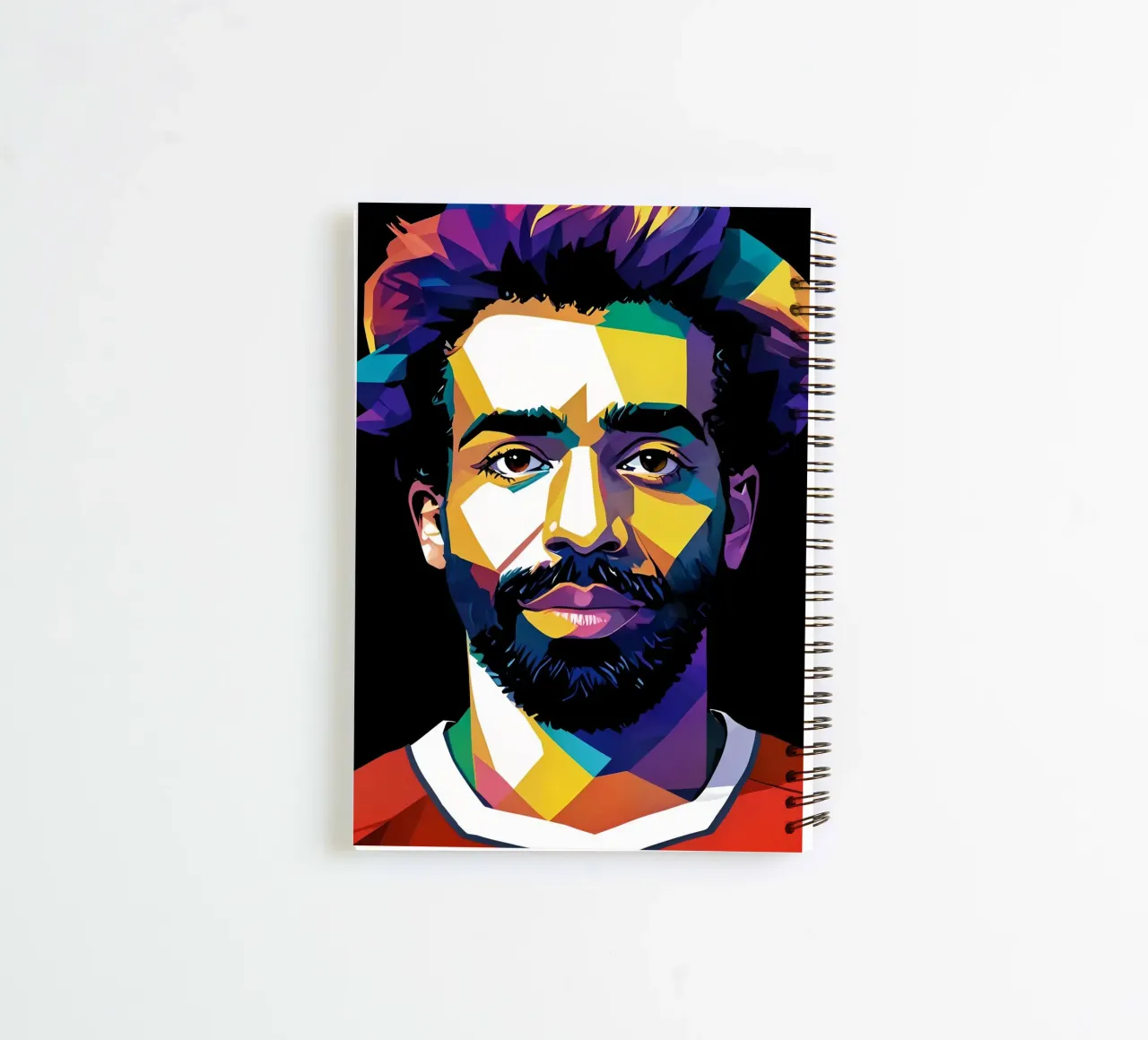 Mohammed Salah portrait spiral notebook by BONANZA