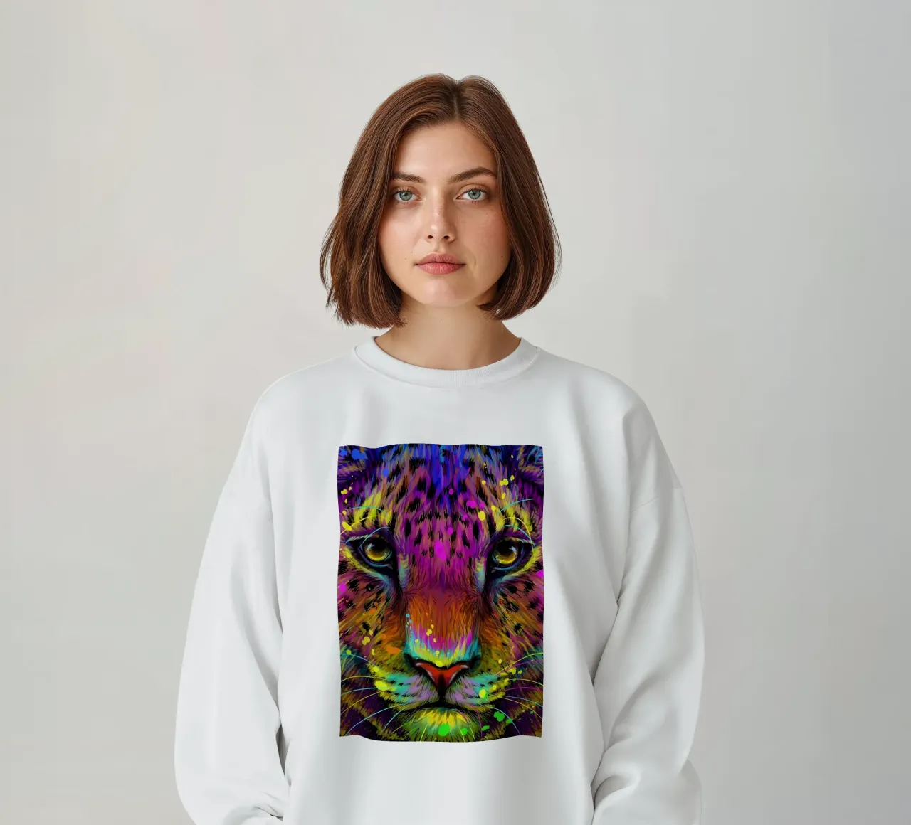 Giaguaro colorato felpa da Delaplane