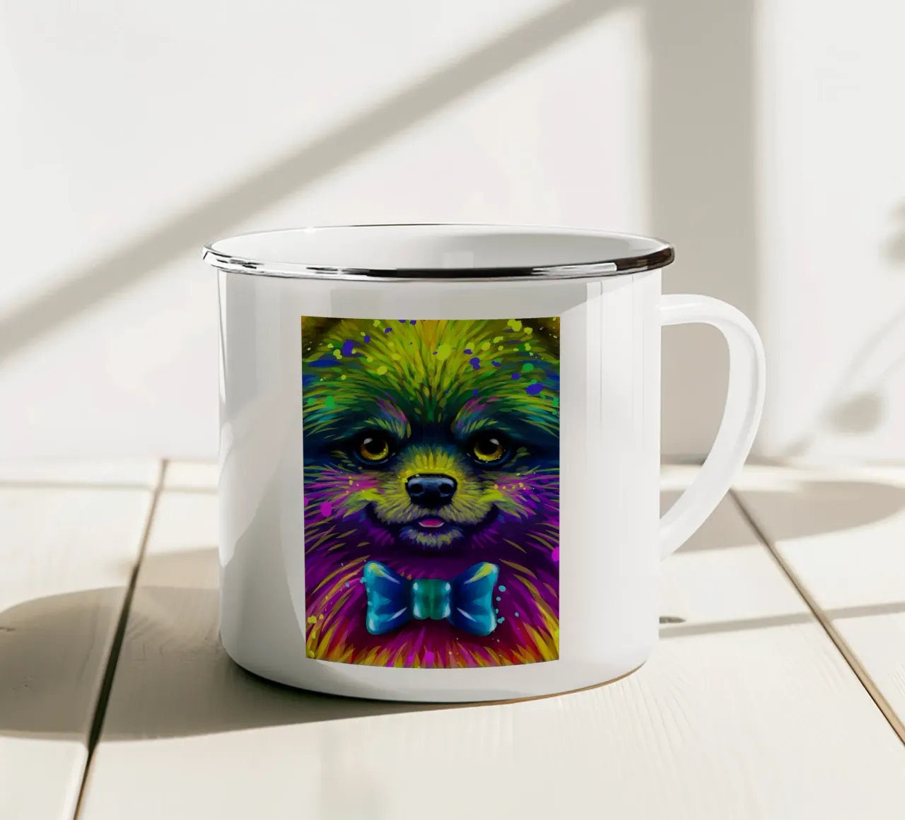 Spitz colorato tazza in smalto da Delaplane
