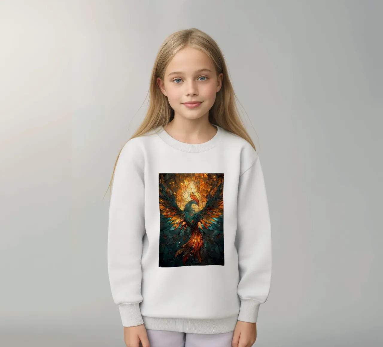 Uccello Fenice Kintsugi felpa bambino da Ginnery
