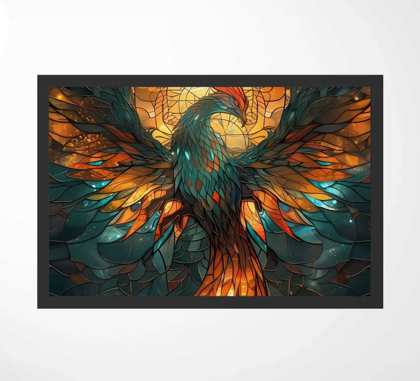 Kintsugi vogel deurmat van Ginnery