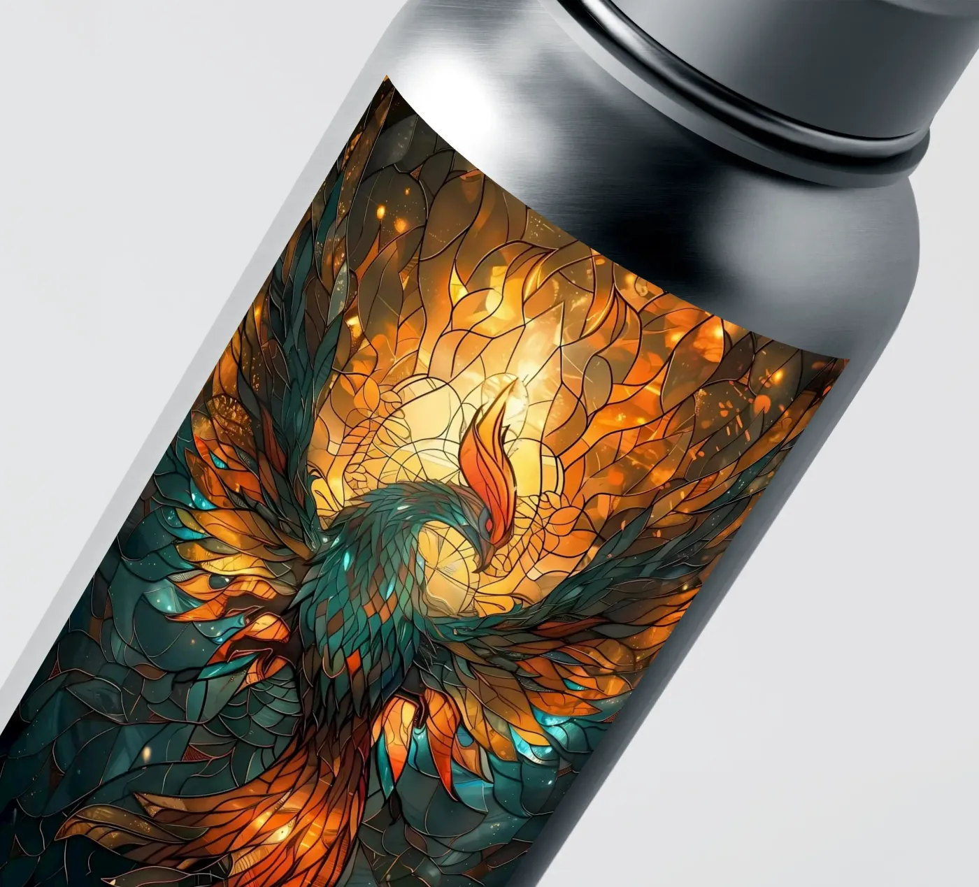 Kintsugi Phoenix Bird sticker by Ginnery