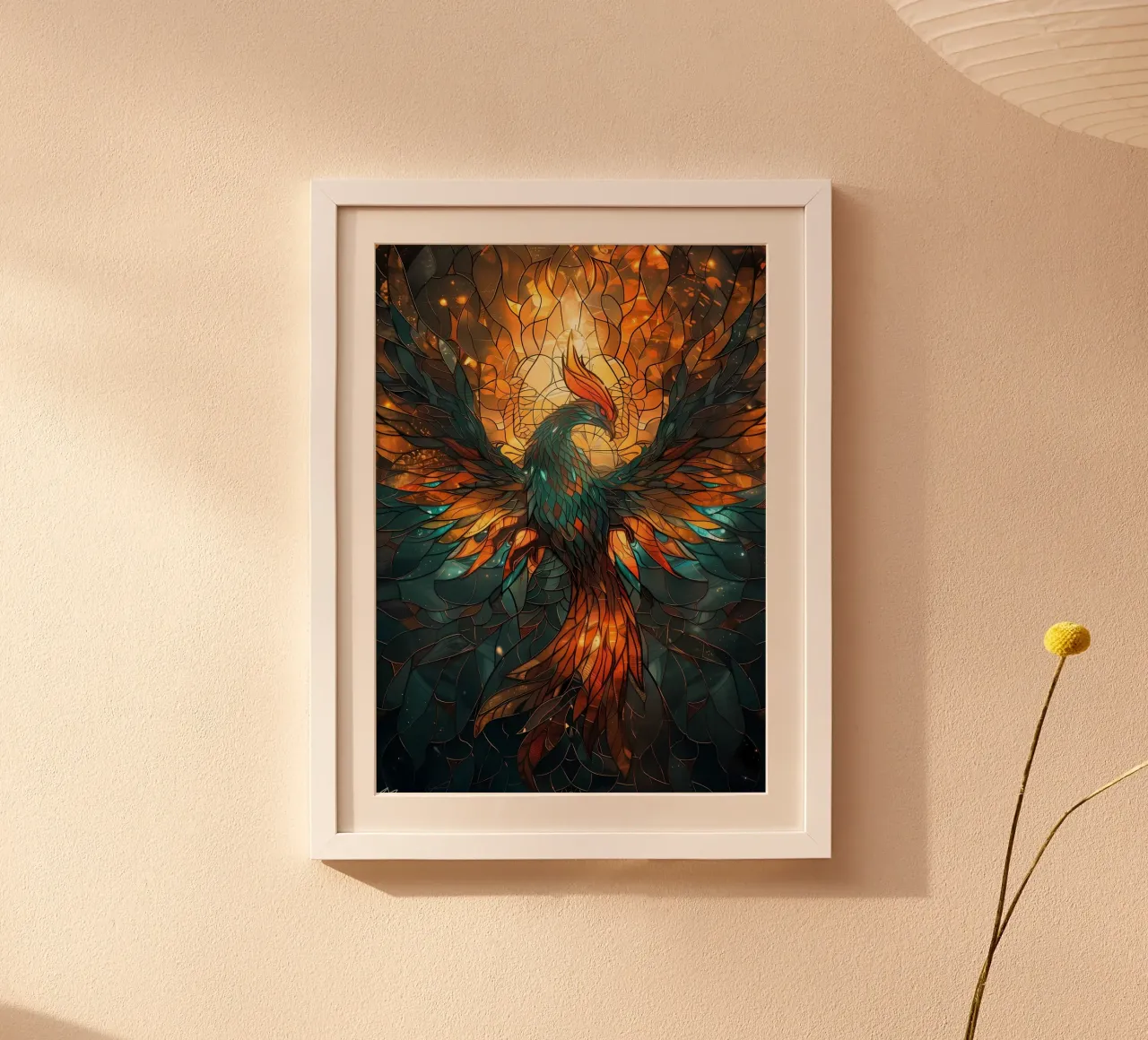 Uccello Fenice Kintsugi poster da Ginnery