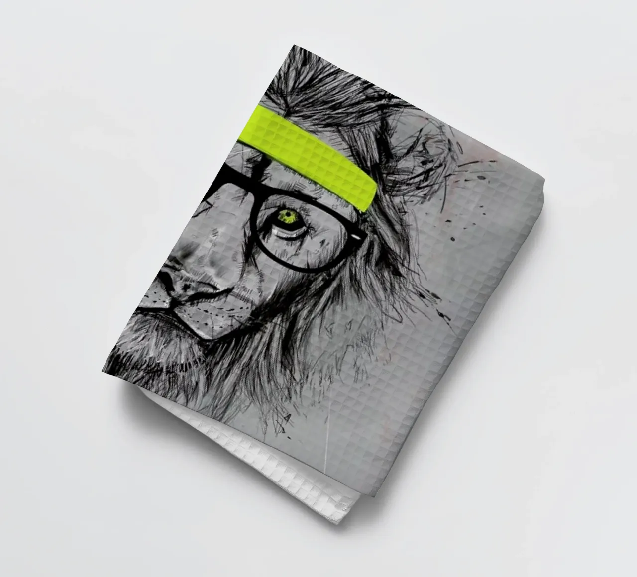 Hipster Lion canovaccio da cucina da Balazs Solti