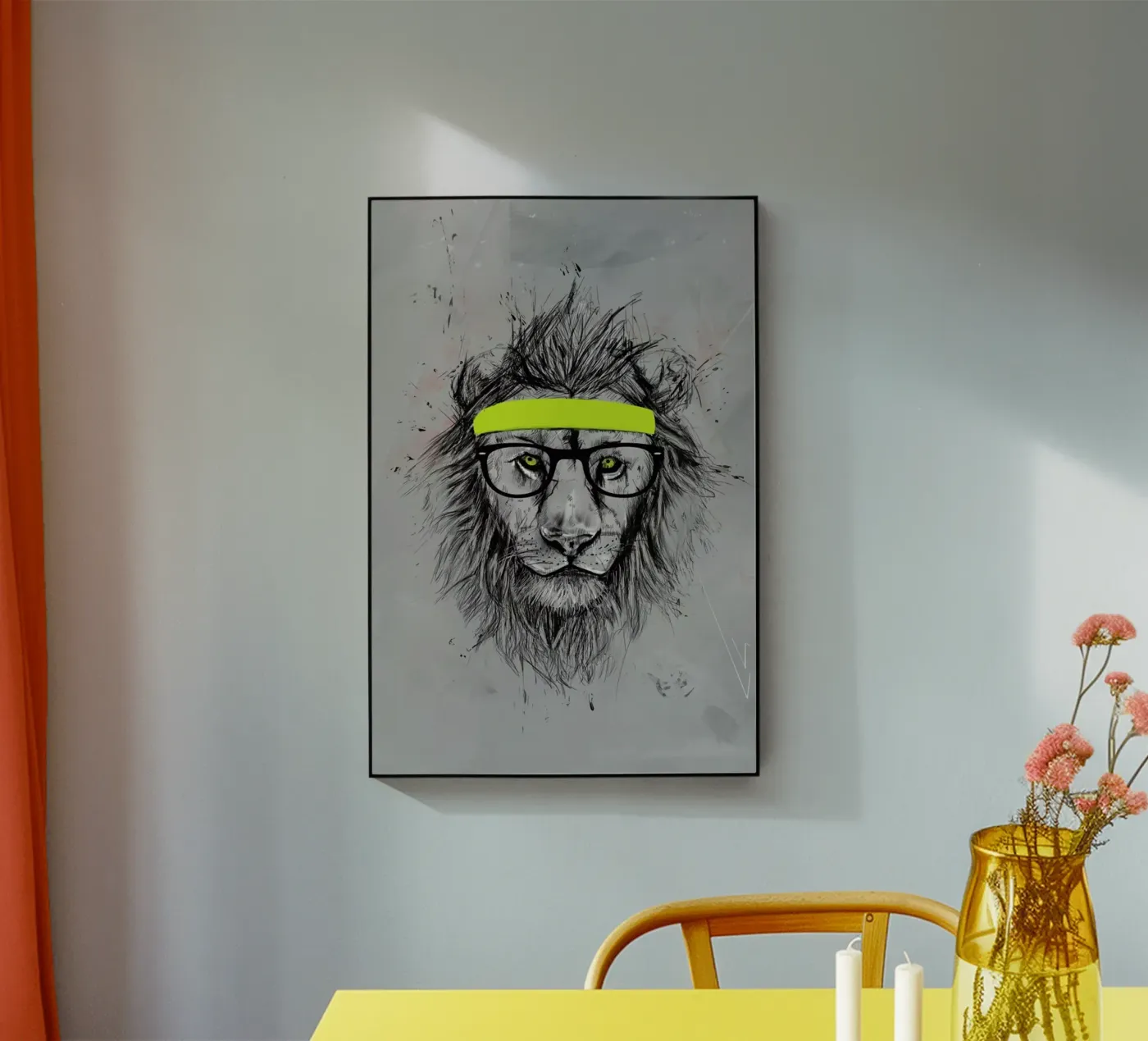 Hipster Lion plexiglass da Balazs Solti