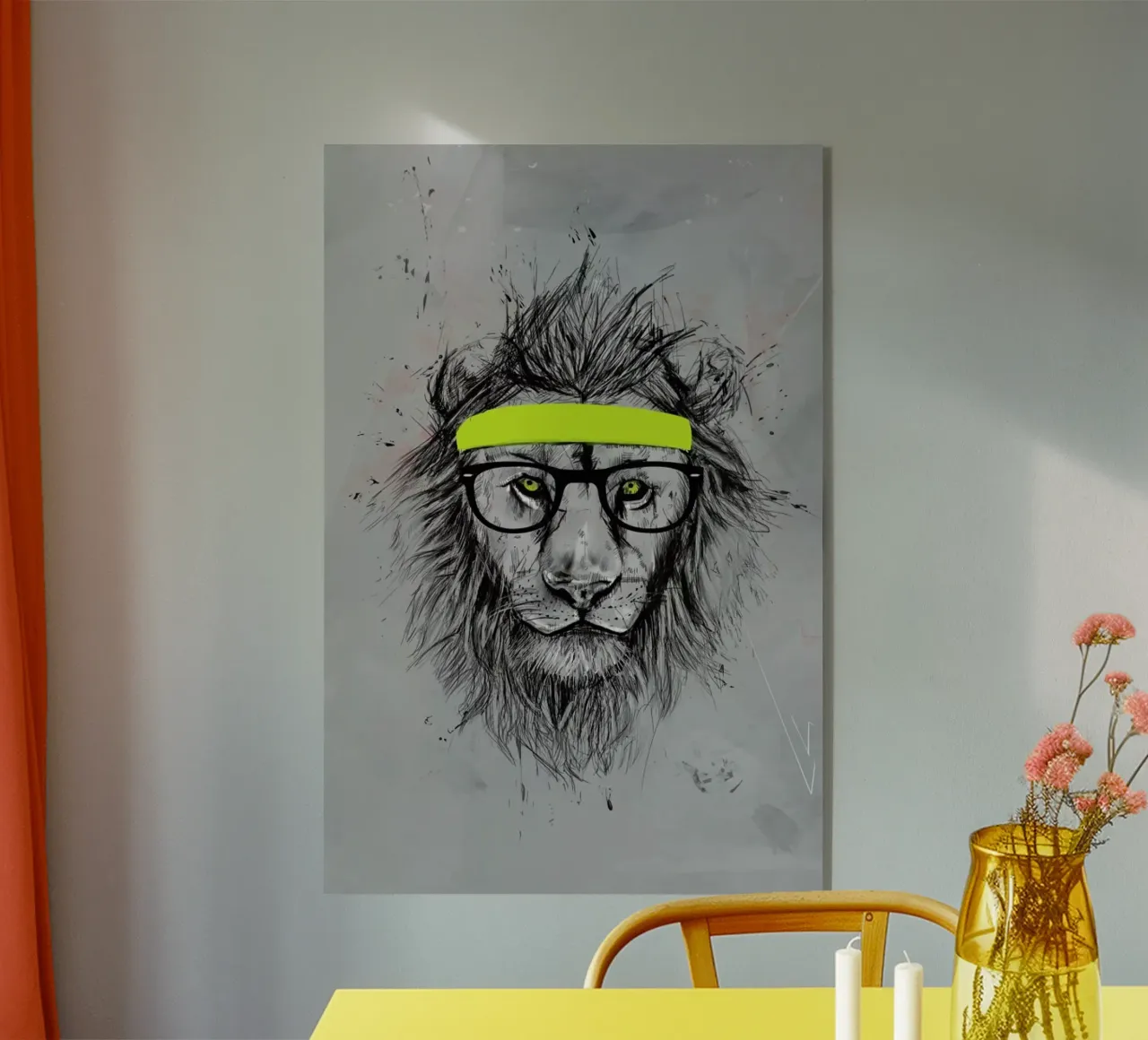 Hipster Lion plexiglass da Balazs Solti
