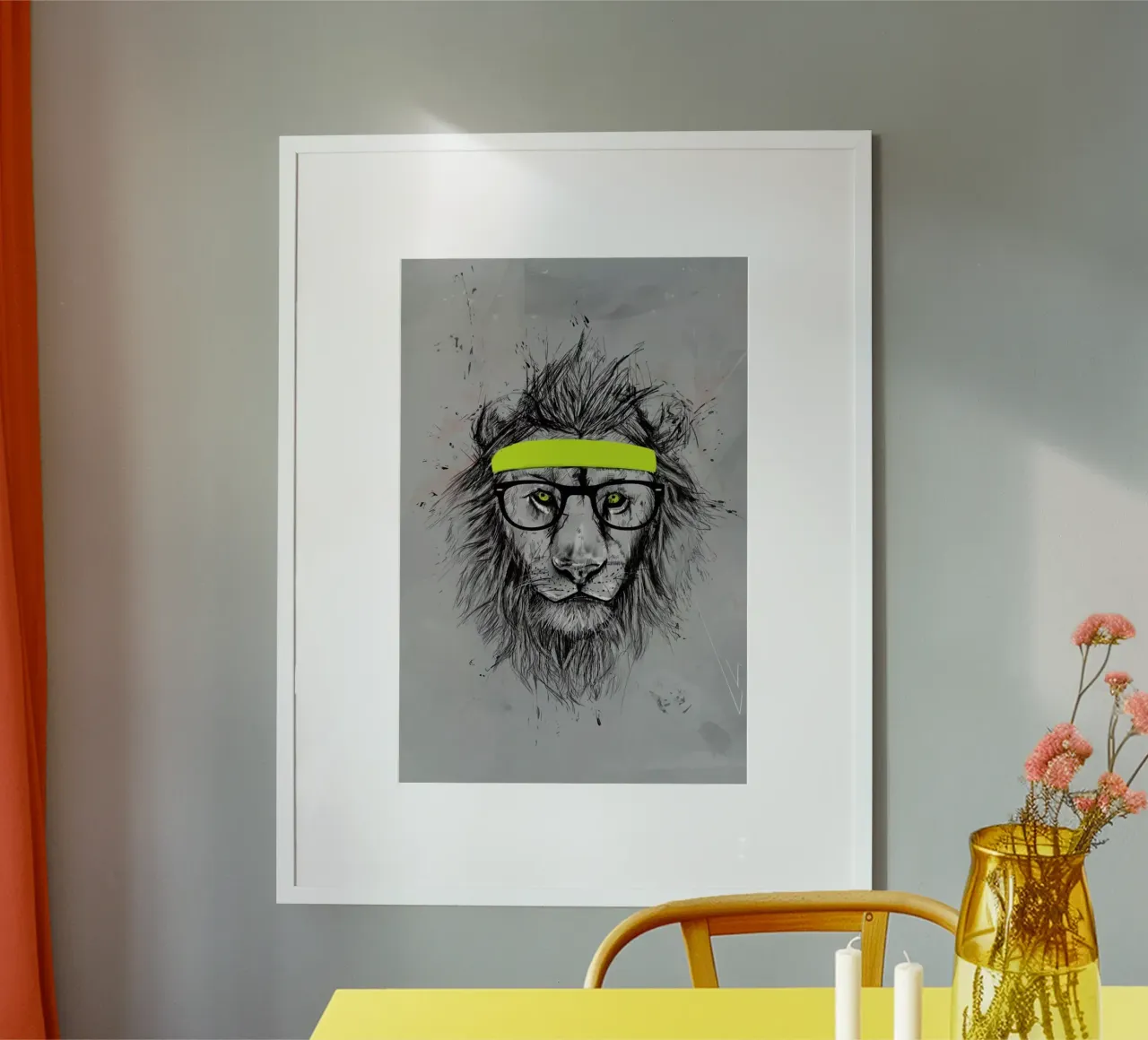 Hipster Lion carta hahnemühle da Balazs Solti
