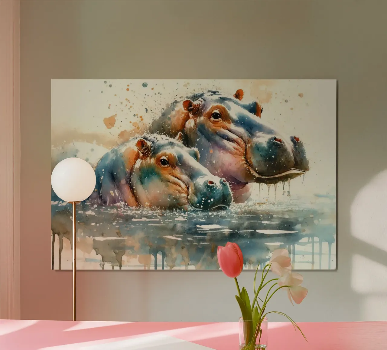 Das Flüstern des Flusspferd-Balletts Hahnemühle von Chromatic Fusion Studio