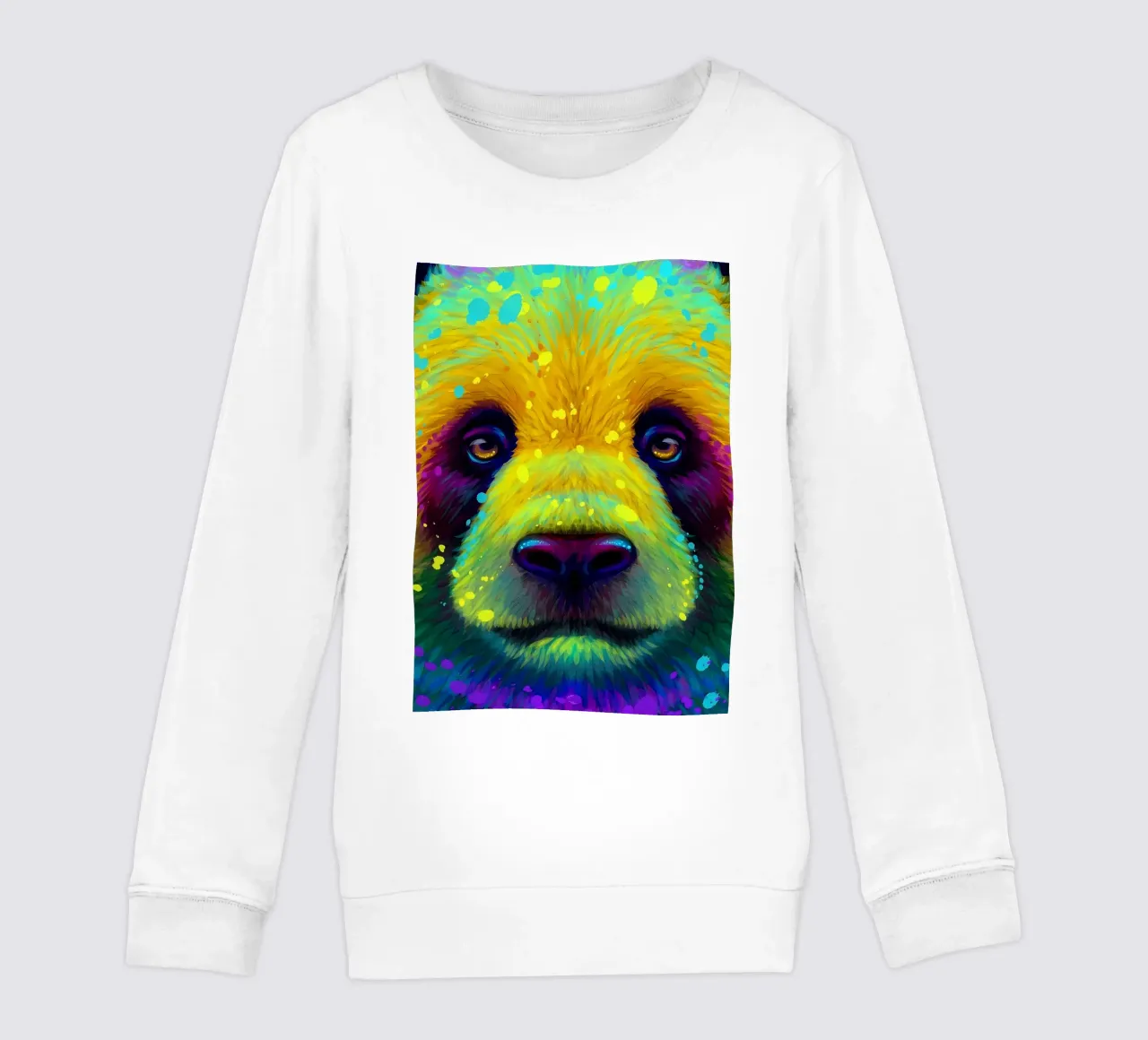 Panda colorato felpa bambino da Delaplane