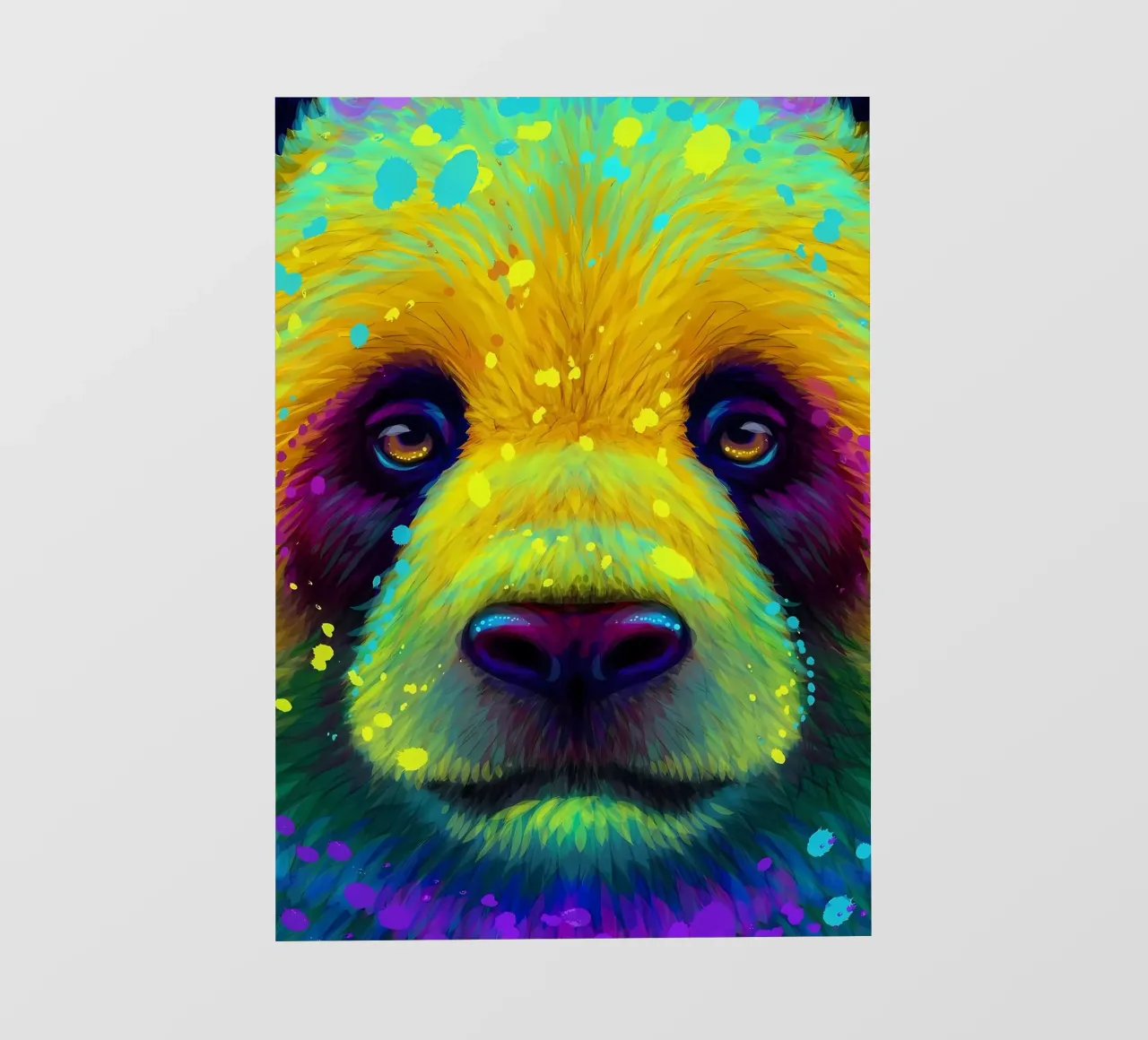 Panda colorato telo in pvc da Delaplane