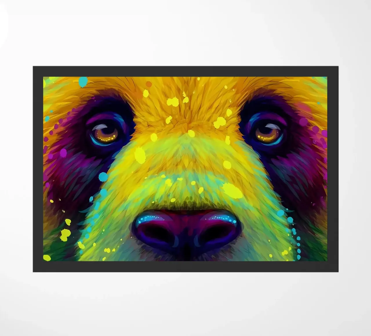 Panda colorato zerbino da Delaplane