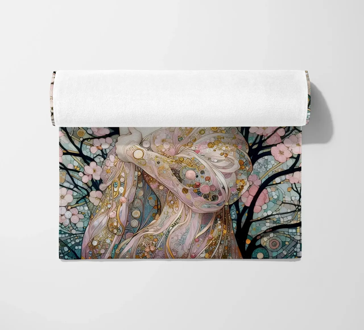 Sogno di primavera telo mare da Art-Nouveau-Dsg