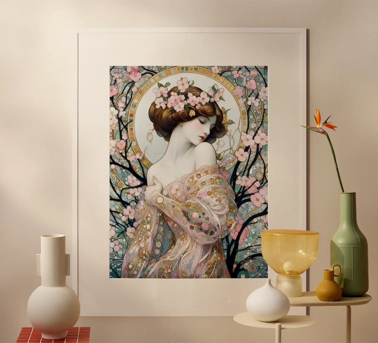 Spring dream poster by Art-Nouveau-Dsg
