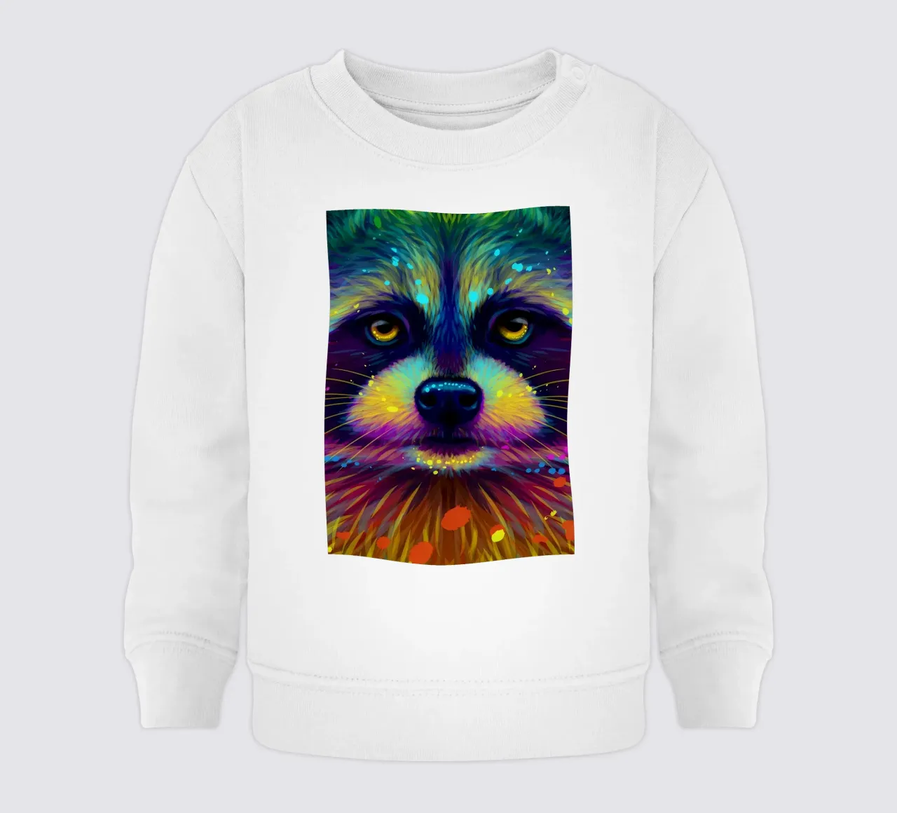 Procione colorato felpa neonato da Delaplane