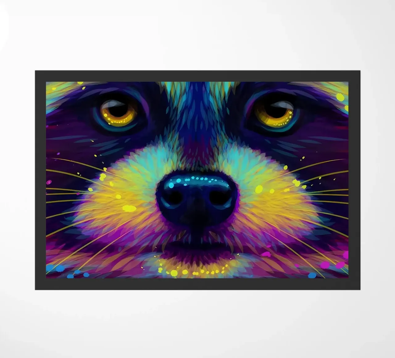 Procione colorato zerbino da Delaplane