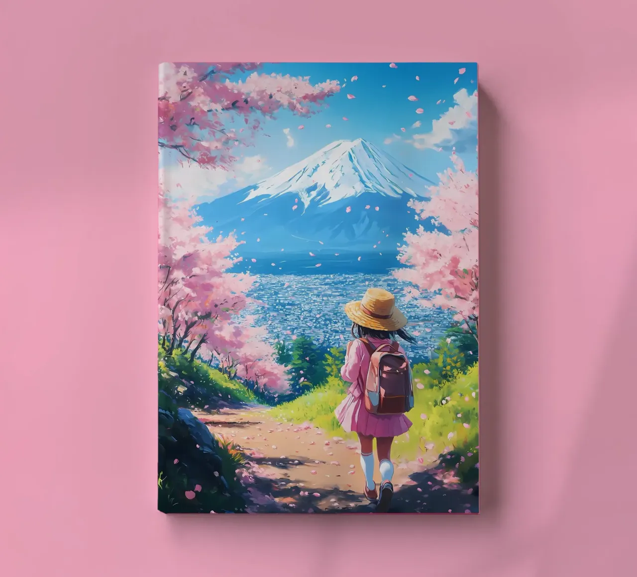 Fleur de cerisier Vue de Fuji carnet de notes de Ginnery