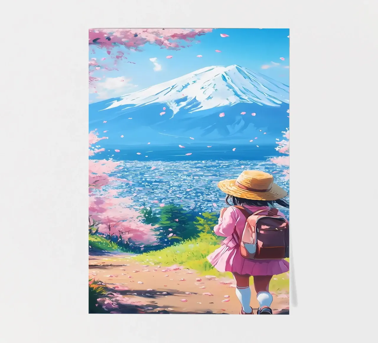 Kirschblüte Fuji-Ansicht Stickerbogen von Ginnery