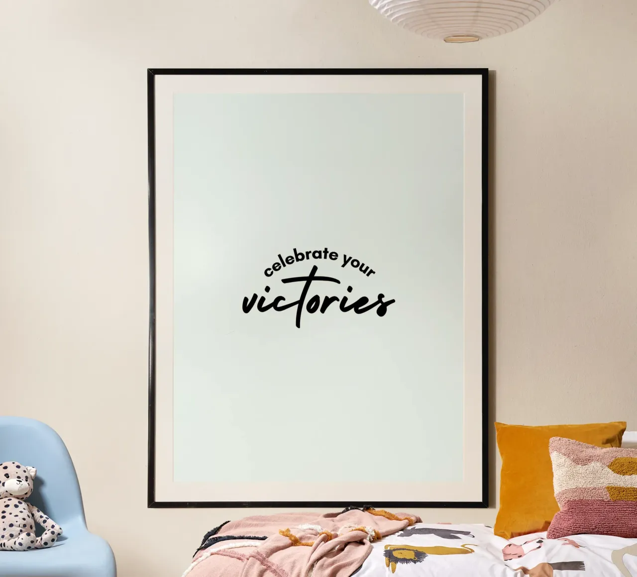 Motivational Quotes poster con telaio in alluminio da Dreamer10