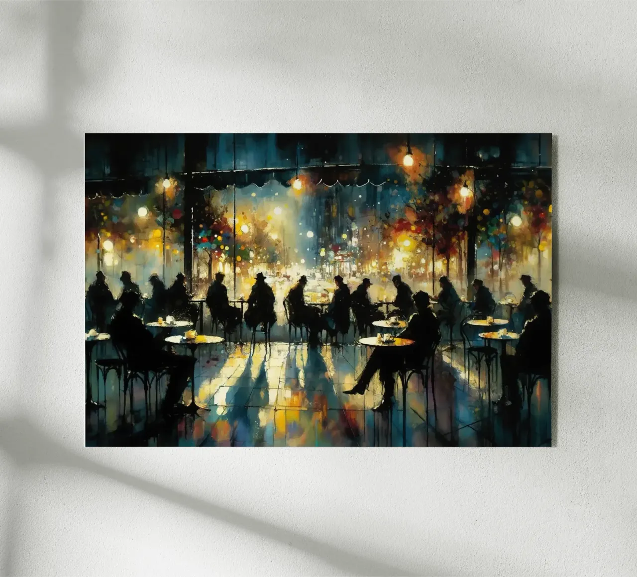 Sussurri di luce in una notte d'acquerello plexiglass da Chromatic Fusion Studio