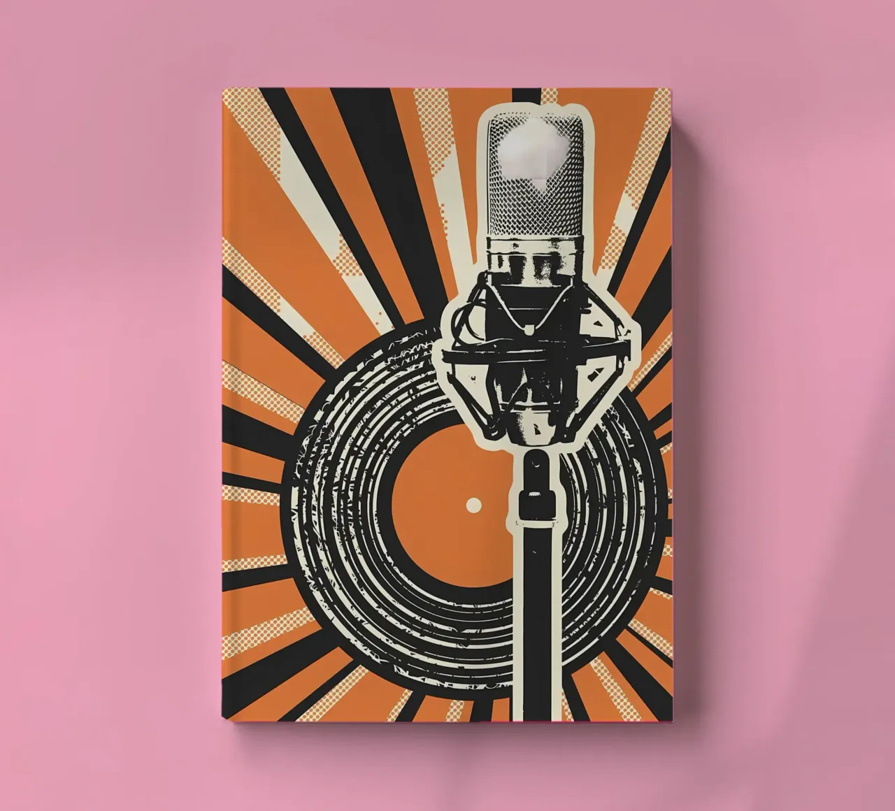 Lecture d'un disque vinyle carnet de notes de Mikesell