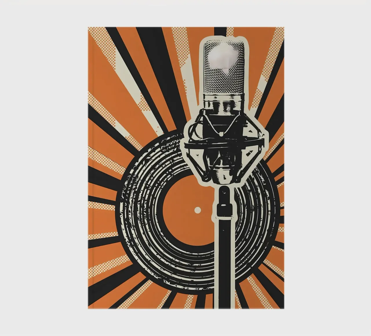 Lecture d'un disque vinyle carnet de notes de Mikesell